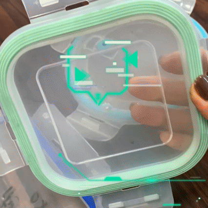 90°粘接矽膠保鮮（xiān）盒密封圈