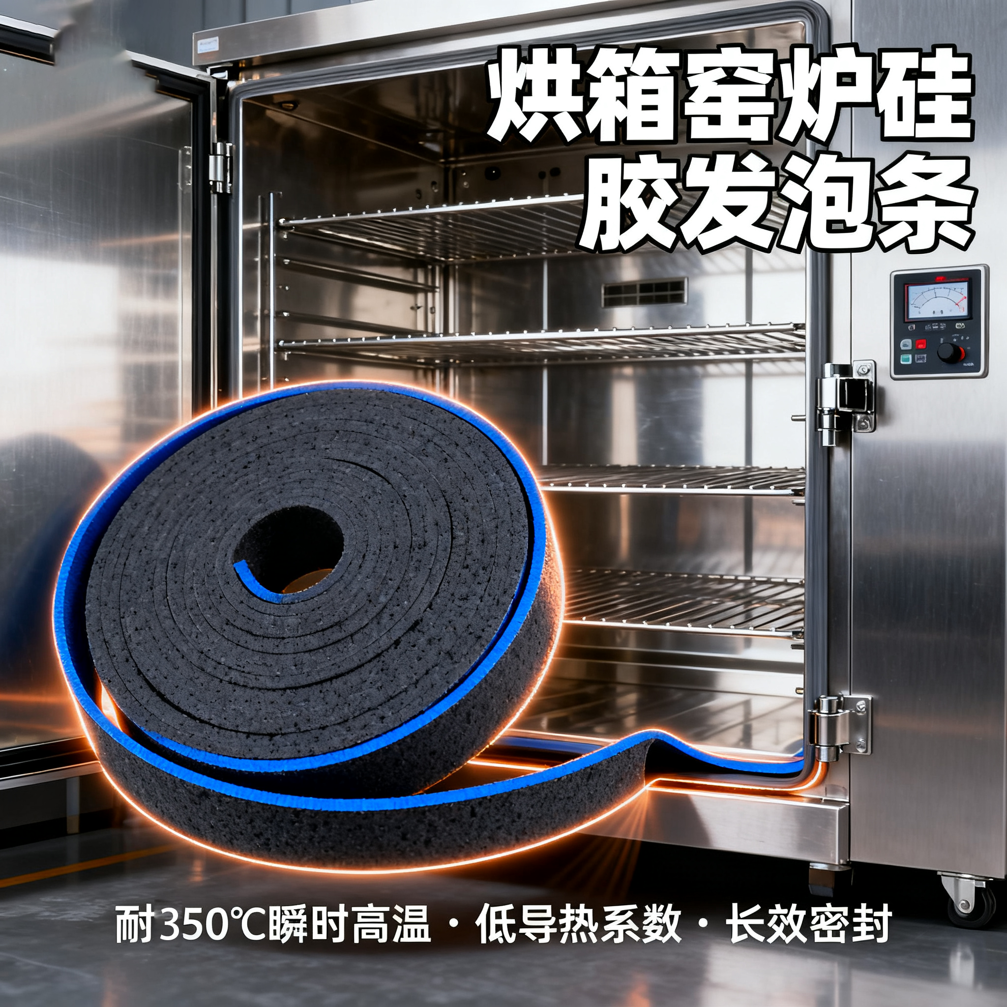 烘箱窯爐矽膠發泡條